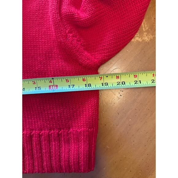 Aritzia Wilfred Free Harper Sweater Merino Wool Turtleneck Bright Red Size Small - Picture 12 of 13